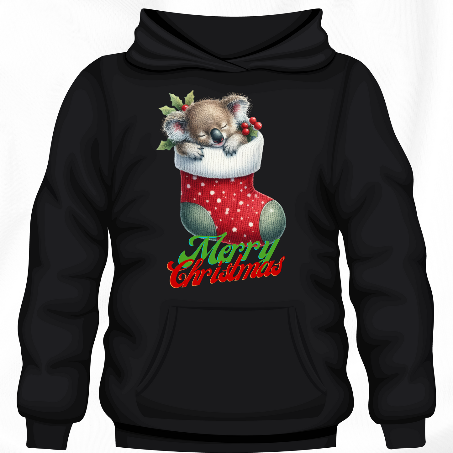 Christmas Native Wildlife Babies Hoodies