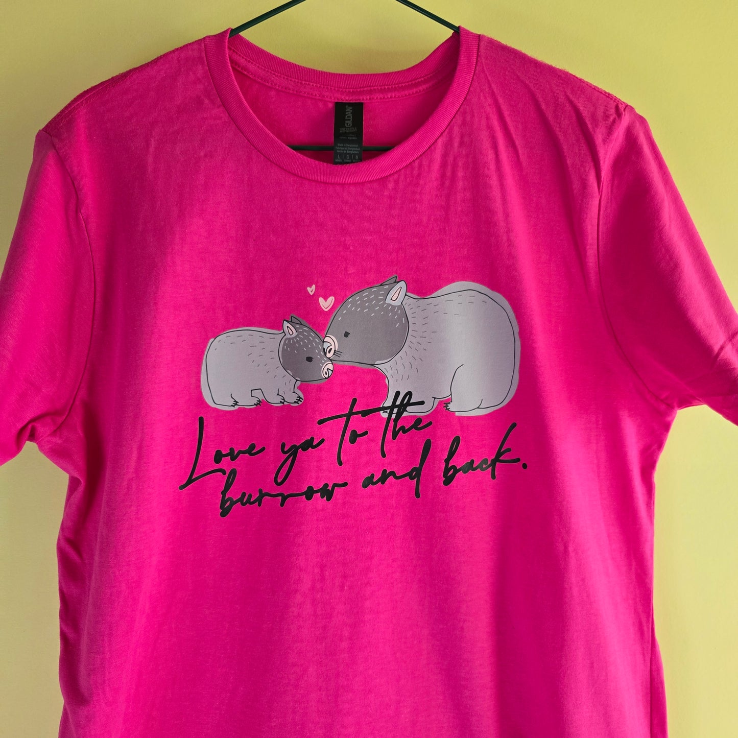 Women's "Love ya to the burrow & back" T shirts