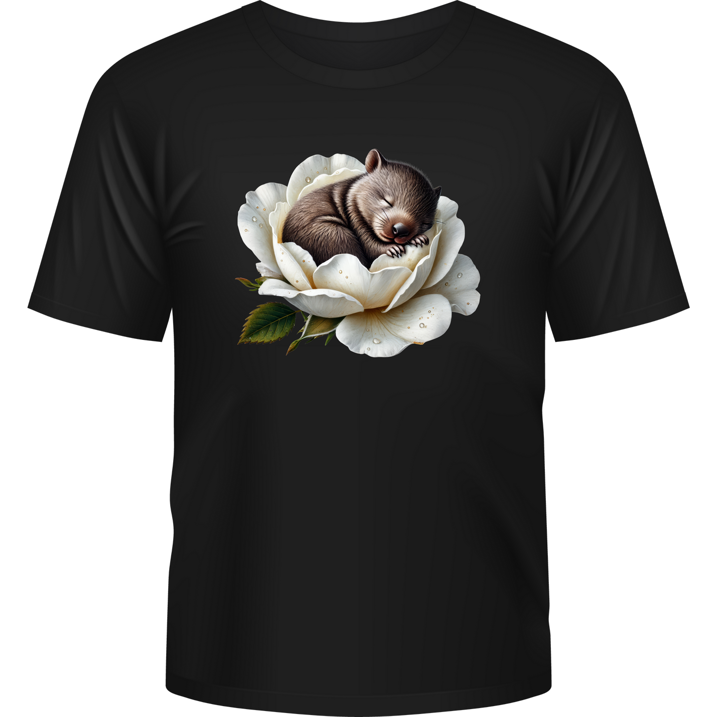 Flower Baby Wombat T-Shirt