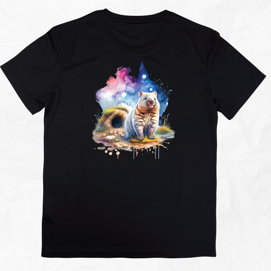 Aussie Spirit Wombat With Burrow Tee