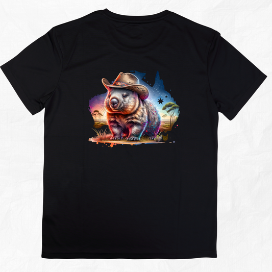 Aussie Spirit Wombat in a Hat Tee