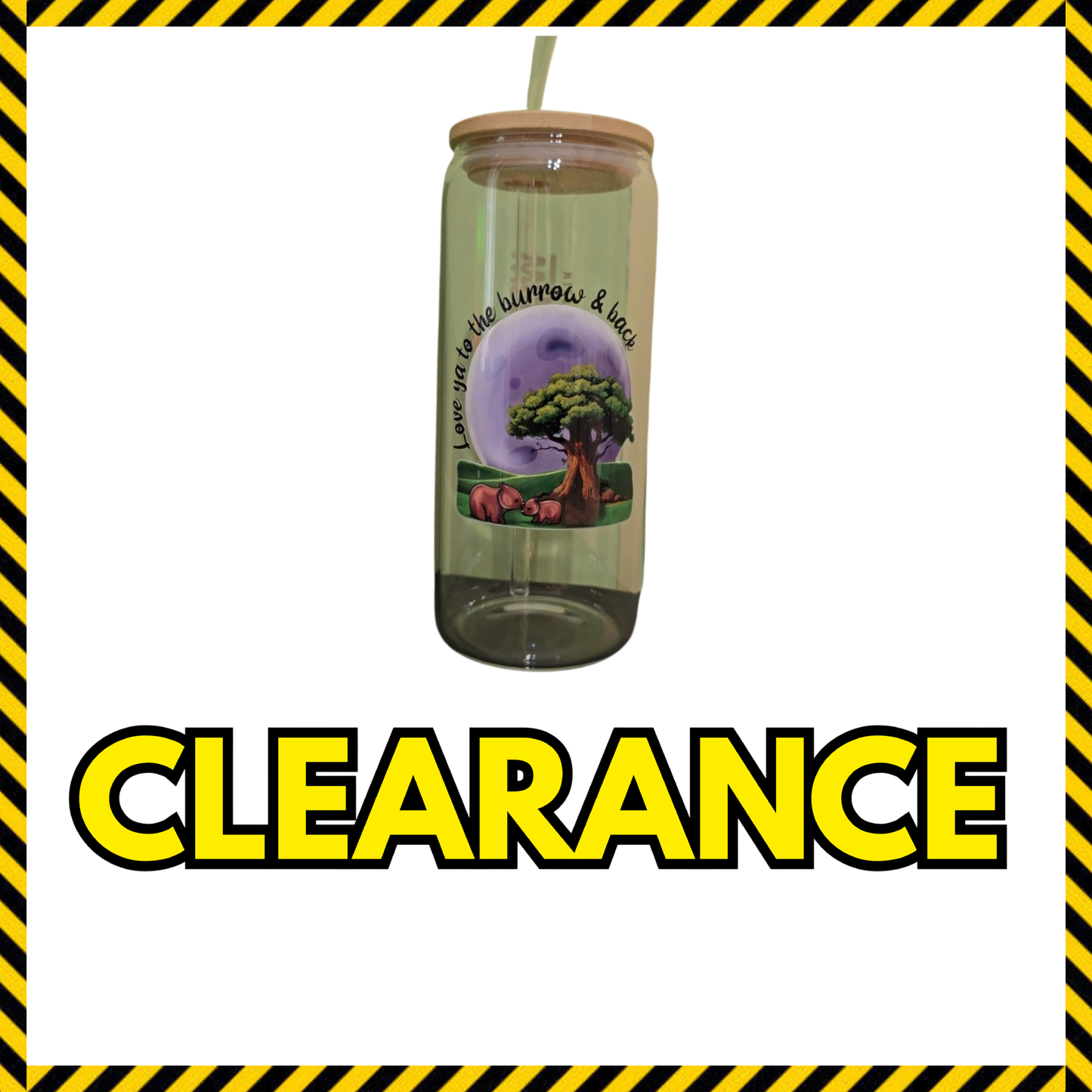 (Clearance) 16oz Glass Tumbler