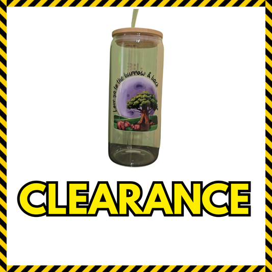 (Clearance) 16oz Glass Tumbler