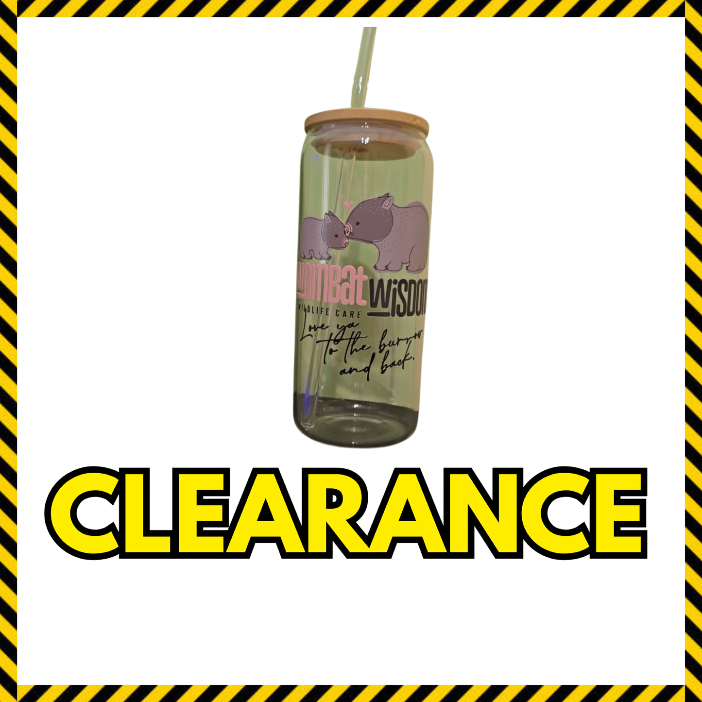 (Clearance) 16oz Glass Tumbler