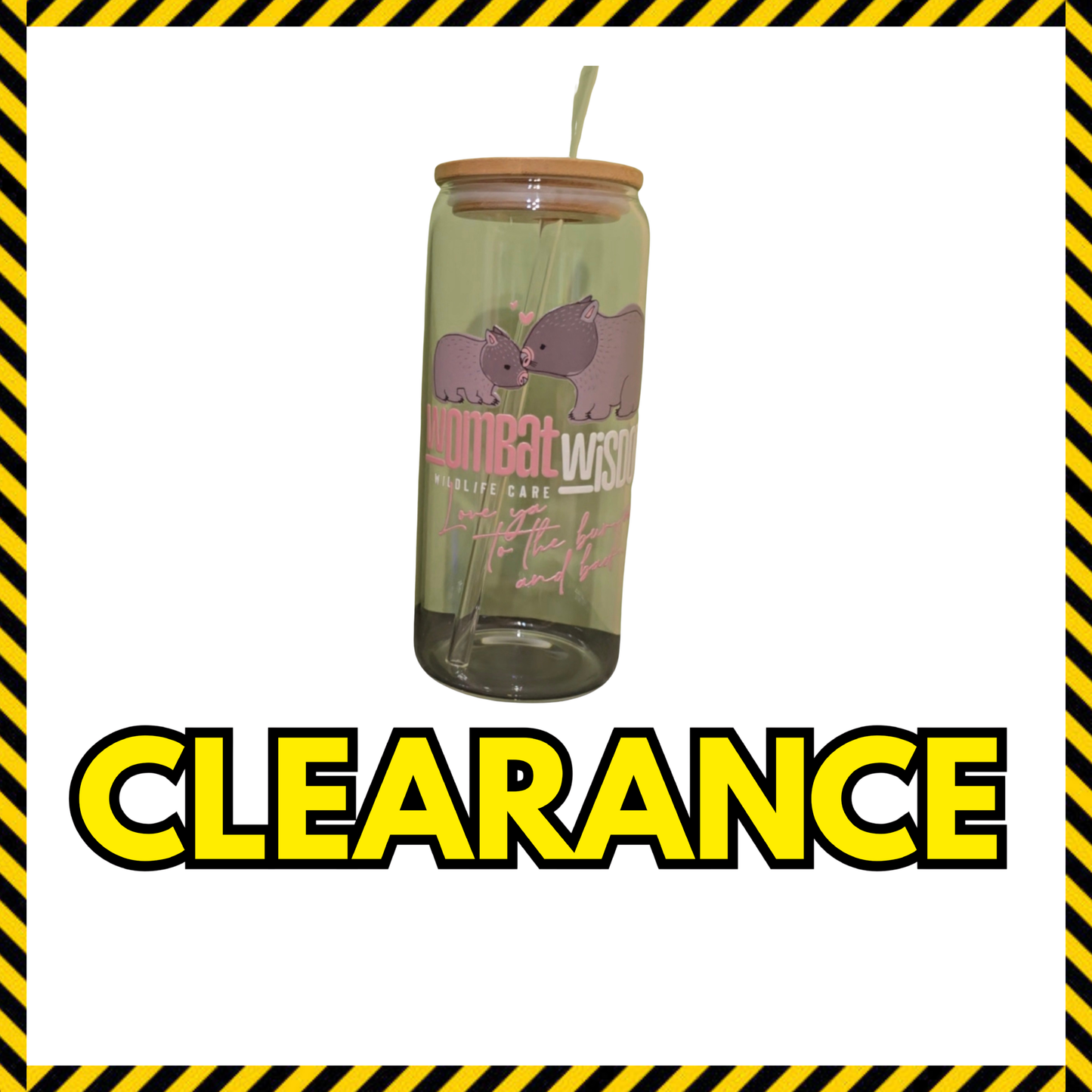 (Clearance) 16oz Glass Tumbler