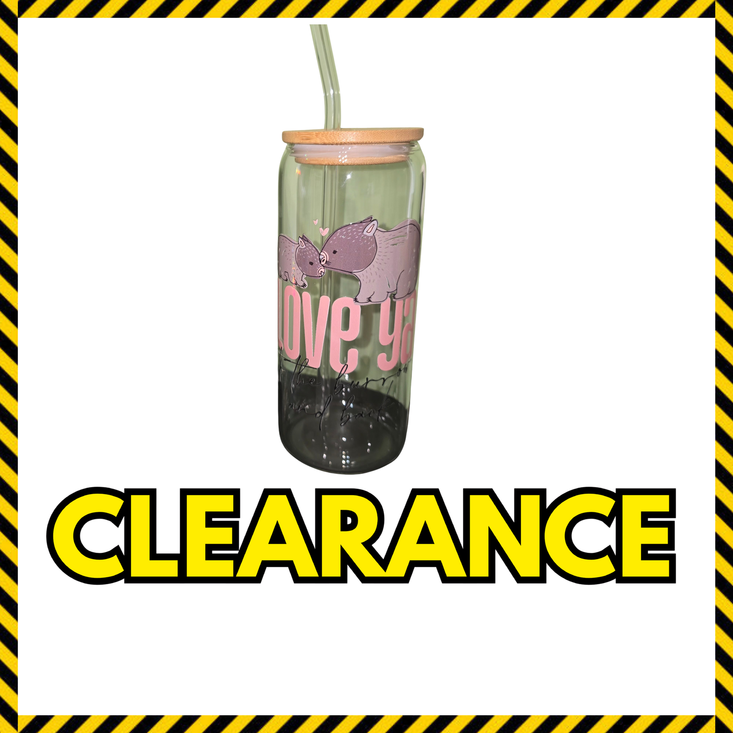 (Clearance) 16oz Glass Tumbler
