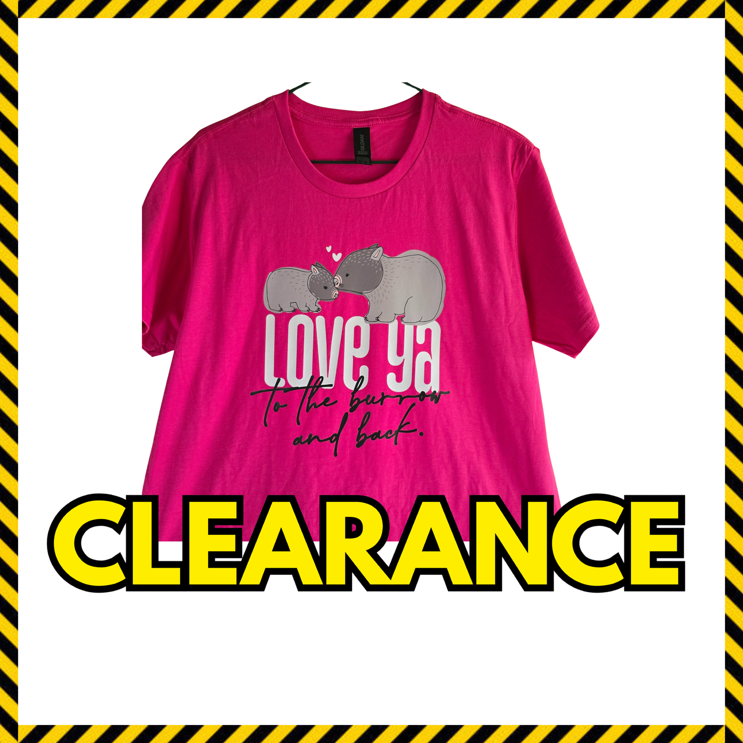 (Clearance) Women's "Love ya to the burrow & back" T shirts