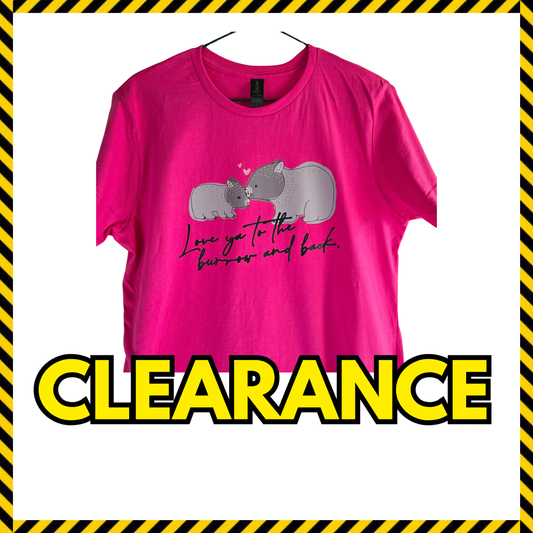 (Clearance) Women's "Love ya to the burrow & back" T shirts