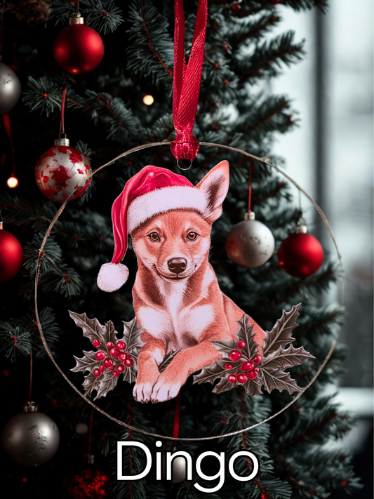 2D Flat Christmas Baubles