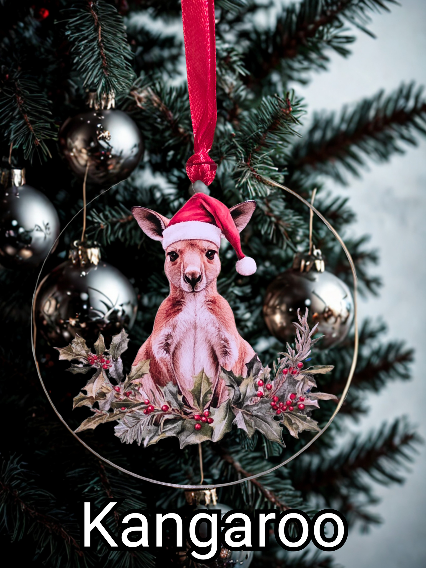 2D Flat Christmas Baubles