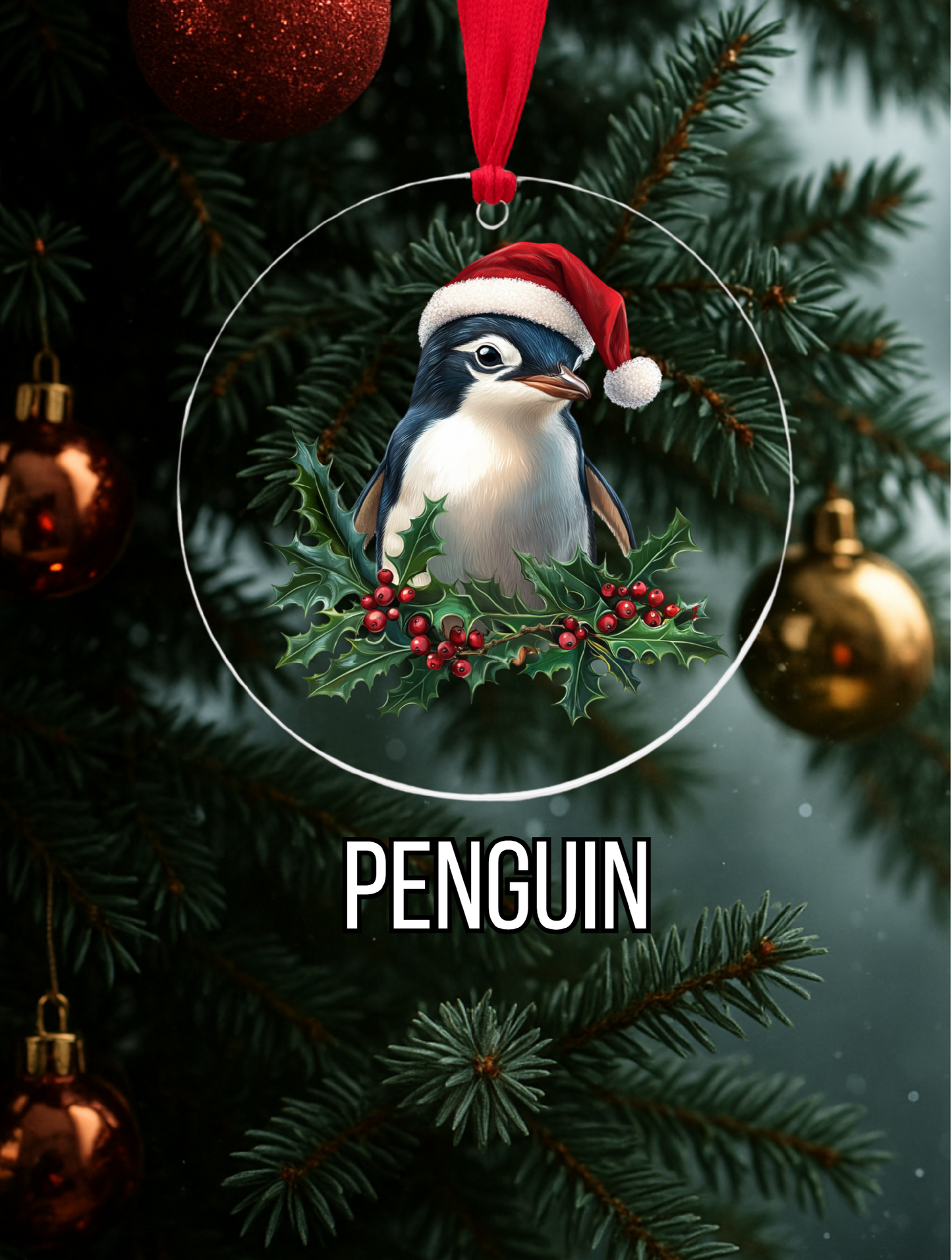 (🎄New Design Release!🎄) - 2D Flat Christmas Baubles